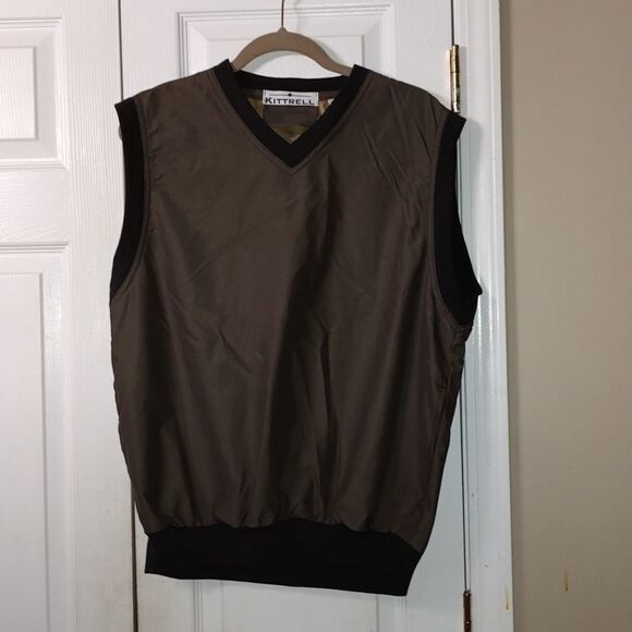 Mens Kittrell pullover vest  brown and black  Vest  Sz M - Picture 1 of 6